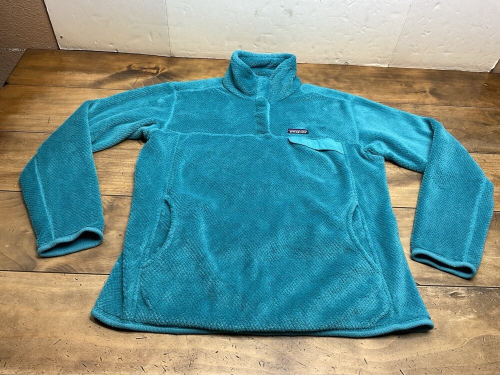 Patagonia Re-Tool Snap-T Polartec Thermal Pro Teal Pullover Jacket Size XL